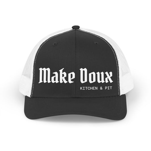 Trucker Hat — Make Voux Retro Gothic Logo Mesh Cap