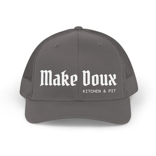 Trucker Hat — Make Voux Retro Gothic Logo Mesh Cap